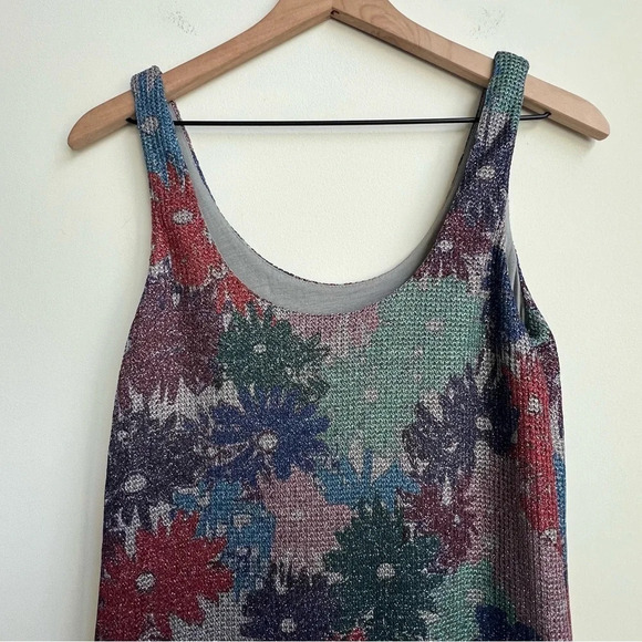 SPLENDID X MARGHERITA MISSONI Dress Brillare Daisy Metallic Midi Sheath Small - Picture 9 of 16